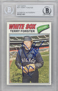 Terry Forster Autographed 1977 Topps Card #271 Chicago White Sox Beckett BAS #10211451