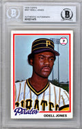 Odell Jones Autographed 1978 Topps Card #407 Pittsburgh Pirates Beckett BAS #10211475