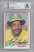 Tim Hosley Autographed 1978 Topps Card #261 Oakland A's Beckett BAS #10211482