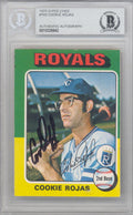 Cookie Rojas Autographed 1975 O-Pee-Chee Card #169 Kansas City Royals Beckett BAS #10326642