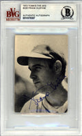 Frank Gustine Autographed 1972 TCMA Card #228 Pittsburgh Pirates Beckett BAS #10378387