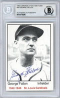 George Fallon Autographed 1983 TCMA Card #24 St. Louis Cardinals Beckett BAS #10379296
