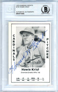 Howie Krist Autographed 1979 Diamond Greats Card #165 St. Louis Cardinals Beckett BAS #10711616