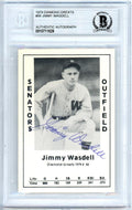 Jimmy Wasdell Autographed 1979 Diamond Greats Card #56 Washington Senators Beckett BAS #10711629