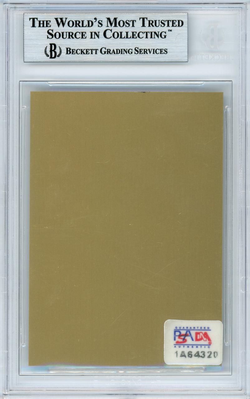Willie McCovey Autographed 1986 HOF Metallic Plaque Card San Francisco Giants Beckett BAS #10982546