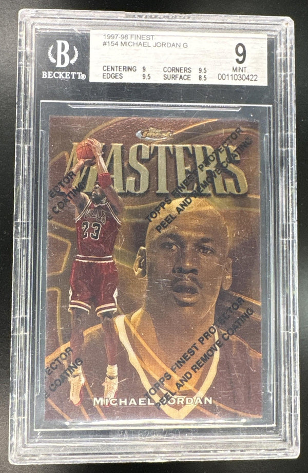 1997 Finest Michael Jordan #154 BGS 9 – front