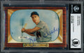 Jim Busby Autographed 1955 Bowman Card #166 Washington Senators Beckett BAS #11077295