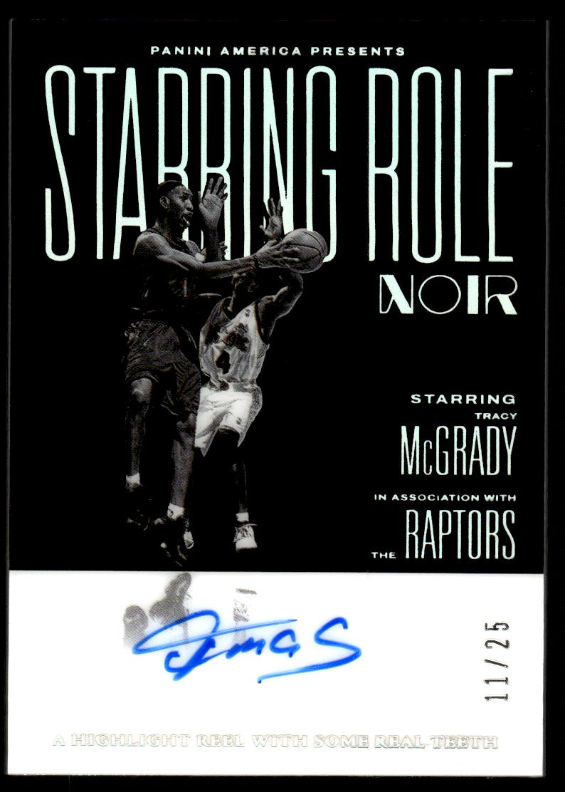 2024-25 Panini Noir #SRL-TMC Tracy McGrady 11/25 Starring Role
