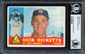 Dick Ricketts Autographed 1960 Topps Card #236 St. Louis Cardinals Beckett BAS #12056659