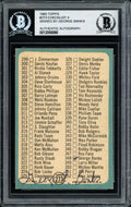 George Banks Autographed 1965 Topps Checklist Card #273 Cleveland Indians Beckett BAS #12056890