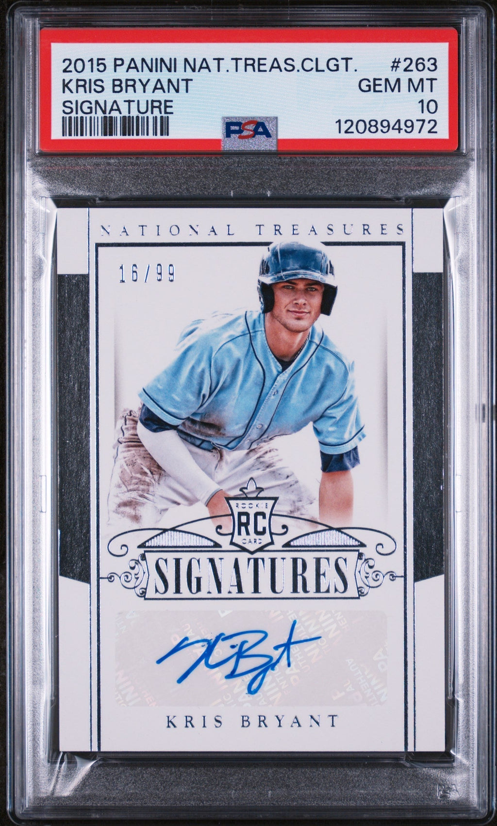 2015 National Treasures #263 Kris Bryant Signatures /99 PSA 10 120894972