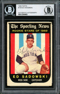 Ed Sadowski Autographed 1959 Topps Rookie Card #139 Boston Red Sox Beckett BAS #12305952