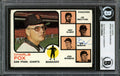 Don McMahon Autographed 1973 Topps Card #252 San Francisco Giants Beckett BAS #12306462