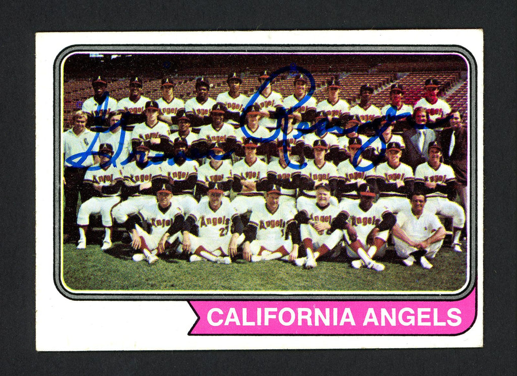 Grover Resinger Autographed 1974 Topps Card #114 California Angels SKU #165486