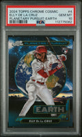 2024 Topps Chrome Cosmic Planetary Pursuit Earth Elly De La Cruz #4 PSA 10