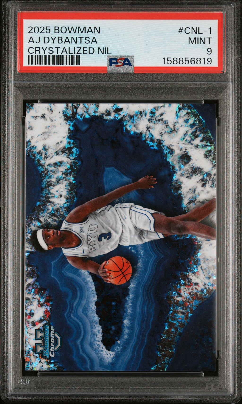 2025 Bowman Chrome Crystalized Nil Aj Dybantsa #CNL-1 PSA 9