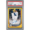 2025 Chrome Rookie Autographs Yellow Refractors Roki Sasaki #CRARS /75 PSA 9
