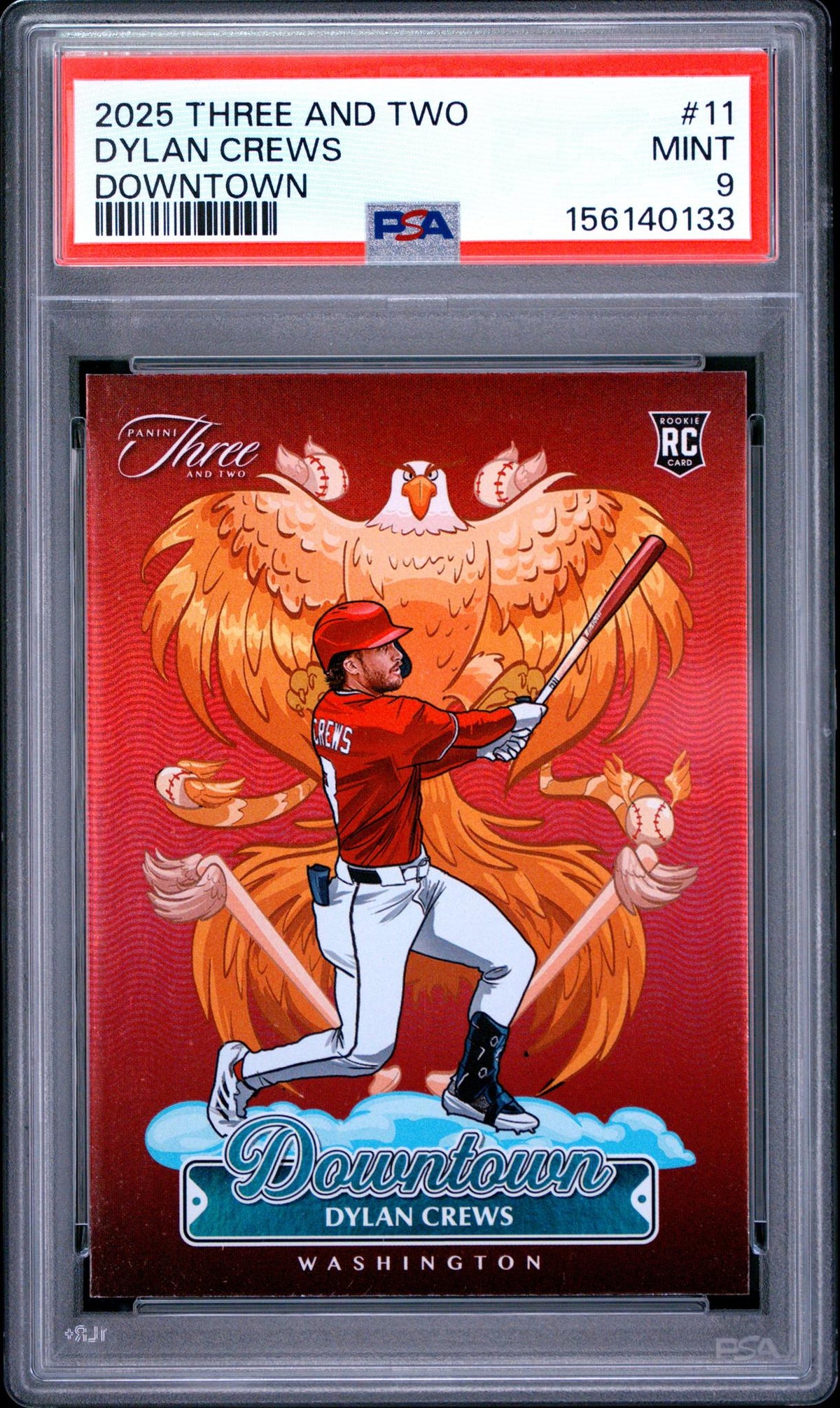 2025 Panini Three and Two Downtown Dylan Crews #11 PSA 9