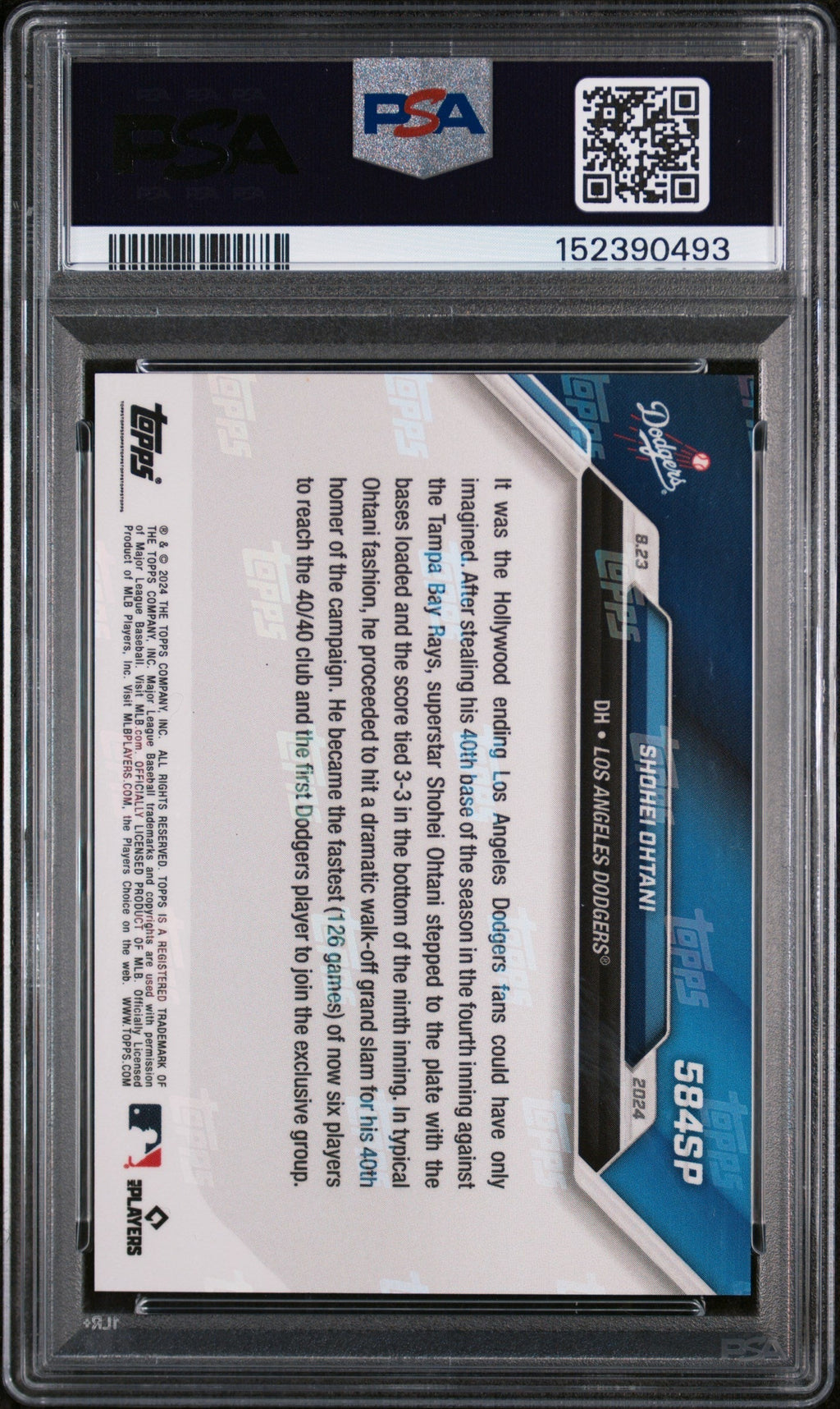 2024 Topps Now SP Shohei Ohtani #584SP PSA 9
