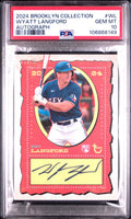2024 Topps Brooklyn Collection Autograph Wyatt Langford #ACWL PSA 10