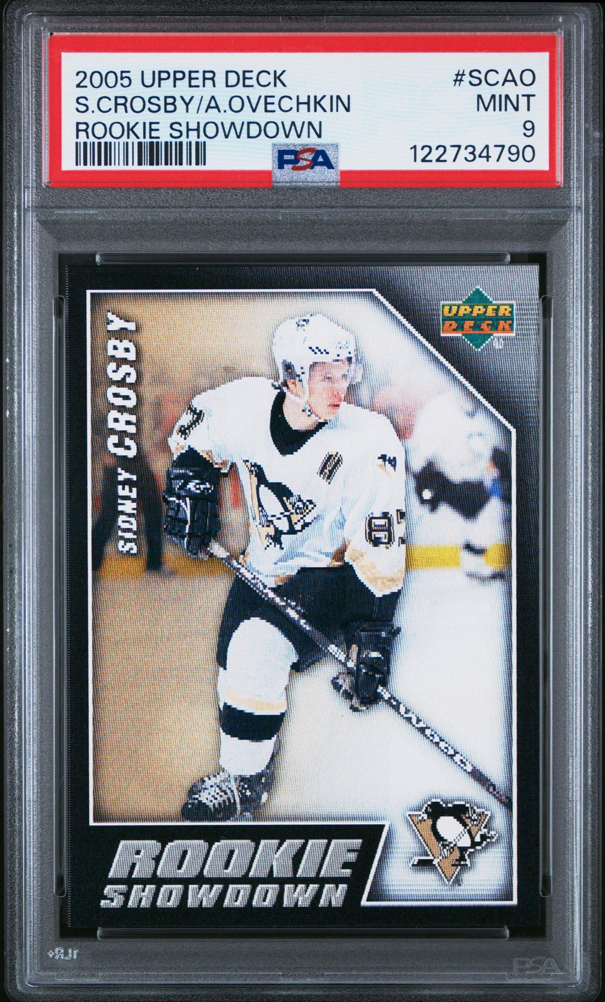 2006 Upper Deck Rookie Showdown Alexander Ovechkin/Sidney Crosby #RSSCAO PSA 9