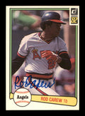Rod Carew Autographed 1982 Donruss Card #216 California Angels SKU #186578