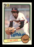 Rod Carew Autographed 1983 Donruss Card #90 California Angels SKU #186614