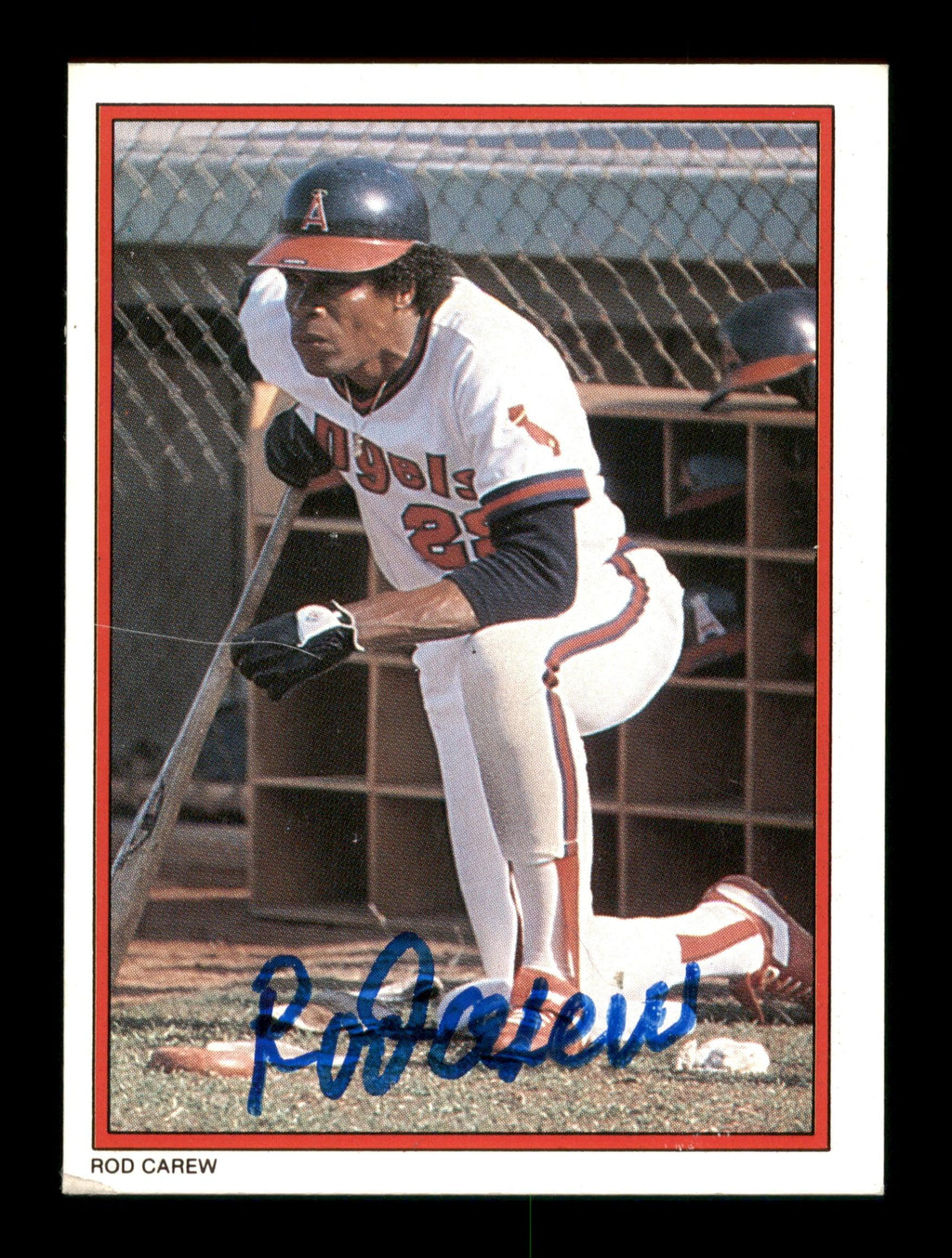 Rod Carew Autographed 1984 Topps All Star Set Card #26 California Angels SKU #186672