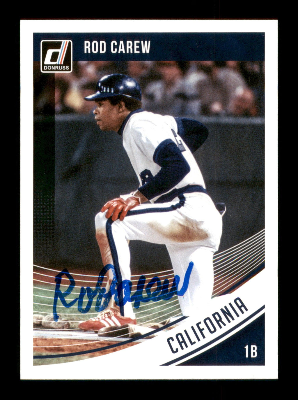Rod Carew Autographed 2018 Donruss  Card #123 Minnesota Twins SKU #186797