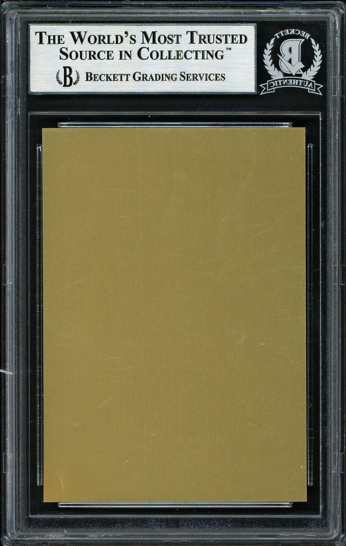 Al Barlick Autographed 1989 Metallic HOF Plaque Card Umpire Beckett BAS #12516380