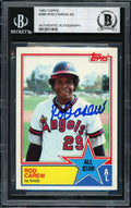 Rod Carew Autographed 1983 Topps All Star Card #386 California Angels Beckett BAS #12511916
