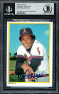 Rod Carew Autographed 1983 Topps All Star Set Card #29 California Angels Beckett BAS #12511919