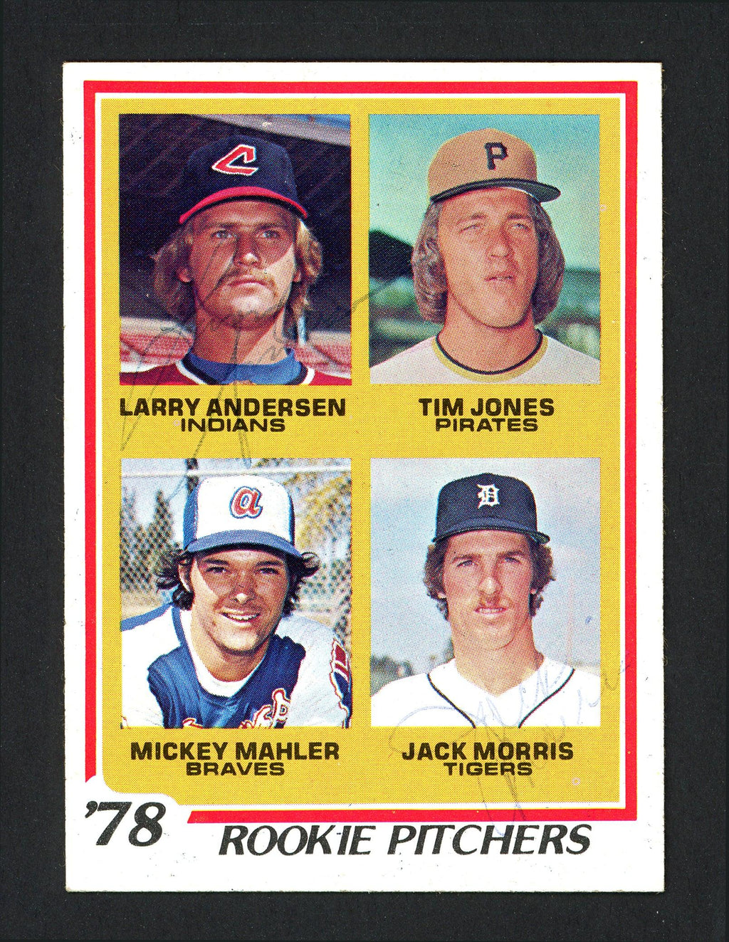 Jack Morris Autographed 1978 Topps Rookie Card #703 Detroit Tigers SKU #161607