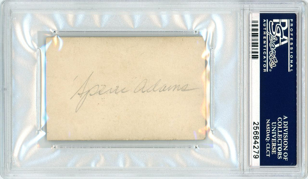 Spencer Adams Autographed 1924 Zeenut Pacific Coast League Card PSA/DNA #25684279