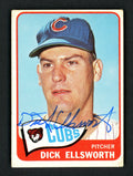 Dick Ellsworth Autographed 1965 Topps Card #165 Chicago Cubs SKU #157094