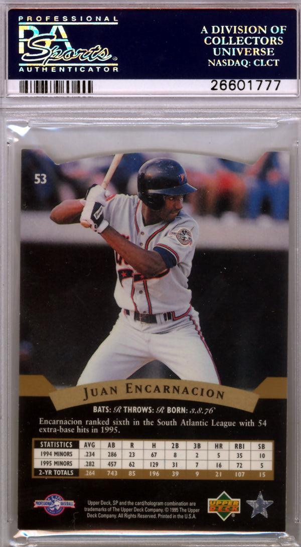Juan Encarnacion Autographed 1995 Upper Deck SP Rookie Card #53 Detroit Tigers PSA/DNA #26601777