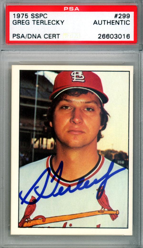 Greg Terlecky Autographed 1975 SSPC Card #299 St. Louis Cardinals PSA/DNA #26603016