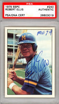 Rob Ellis Autographed 1975 SSPC Rookie Card #240 Milwaukee Brewers PSA/DNA #26603019