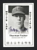 Thurman Tucker Autographed 1979 Diamond Greats Card #141 Chicago White Sox SKU #165630