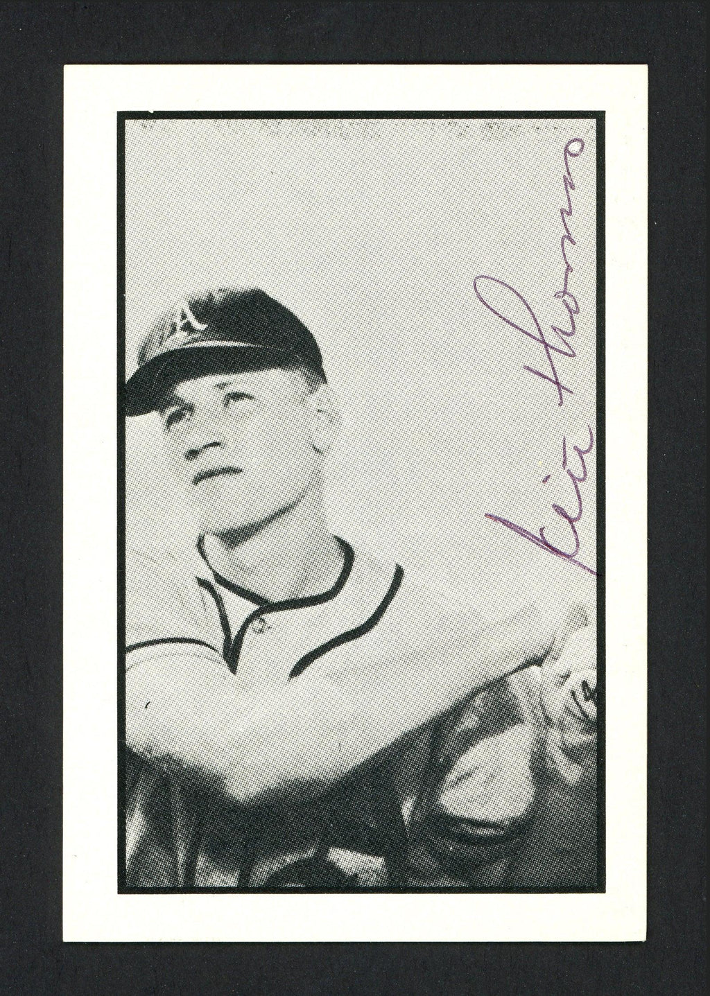Keith "Kite" Thomas Autographed 1983 CCC 1953 Bowman Reprint Card #62 Philadelphia A's SKU #165632