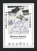 Charley Schanz Autographed 1979 Diamond Greats Card #311 Philadelphia Phillies SKU #165663