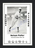 Nelson Potter Autographed 1979 Diamond Greats Card #193 St. Louis Browns SKU #165689