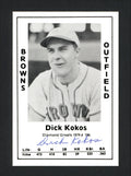 Dick Kokos Autographed 1979 Diamond Greats Card #196 St. Louis Browns SKU #165796