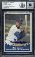 Rod Carew Autographed 1990 Pacific Card #17 Minnesota Twins Auto Grade Gem Mint 10 Beckett BAS #12751625