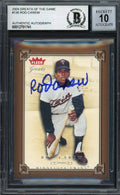 Rod Carew Autographed 2004 Fleer Greats of the Game Card #136 Minnesota Twins Auto Grade Gem Mint 10 Beckett BAS #12751741