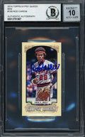 Rod Carew Autographed 2014 Topps Gypsy Queen Mini Card #189 California Angels Auto Grade Gem Mint 10 Beckett BAS #12751967