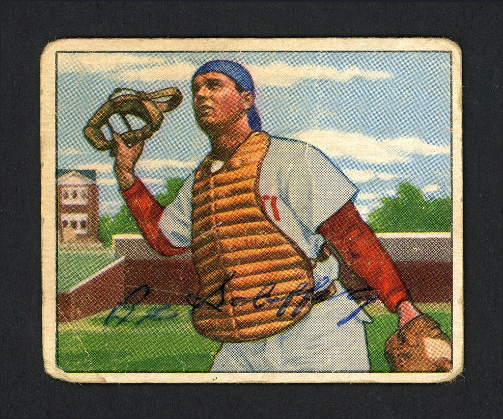 Bob Scheffing Autographed 1950 Bowman Card #168 Cincinnati Reds SKU #164320