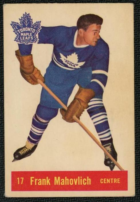 1960  17 Frank Mahovlich Rookie Toronto Maple Leafs