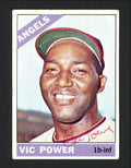 Vic Power Autographed 1966 Topps Card #192 Los Angeles Angels SKU #162143