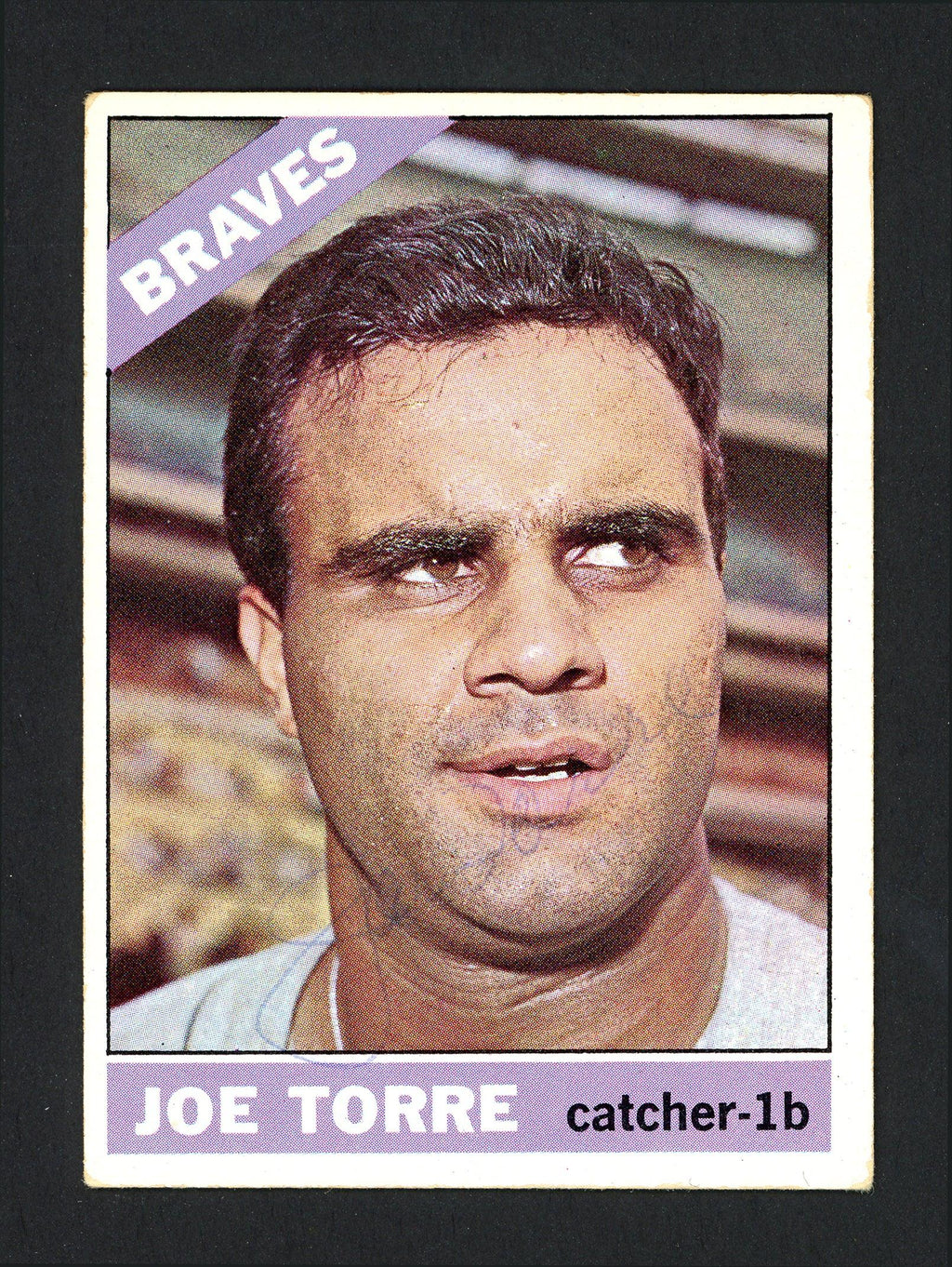 Joe Torre Autographed 1966 Topps Card #130 Milwaukee Braves SKU #162179
